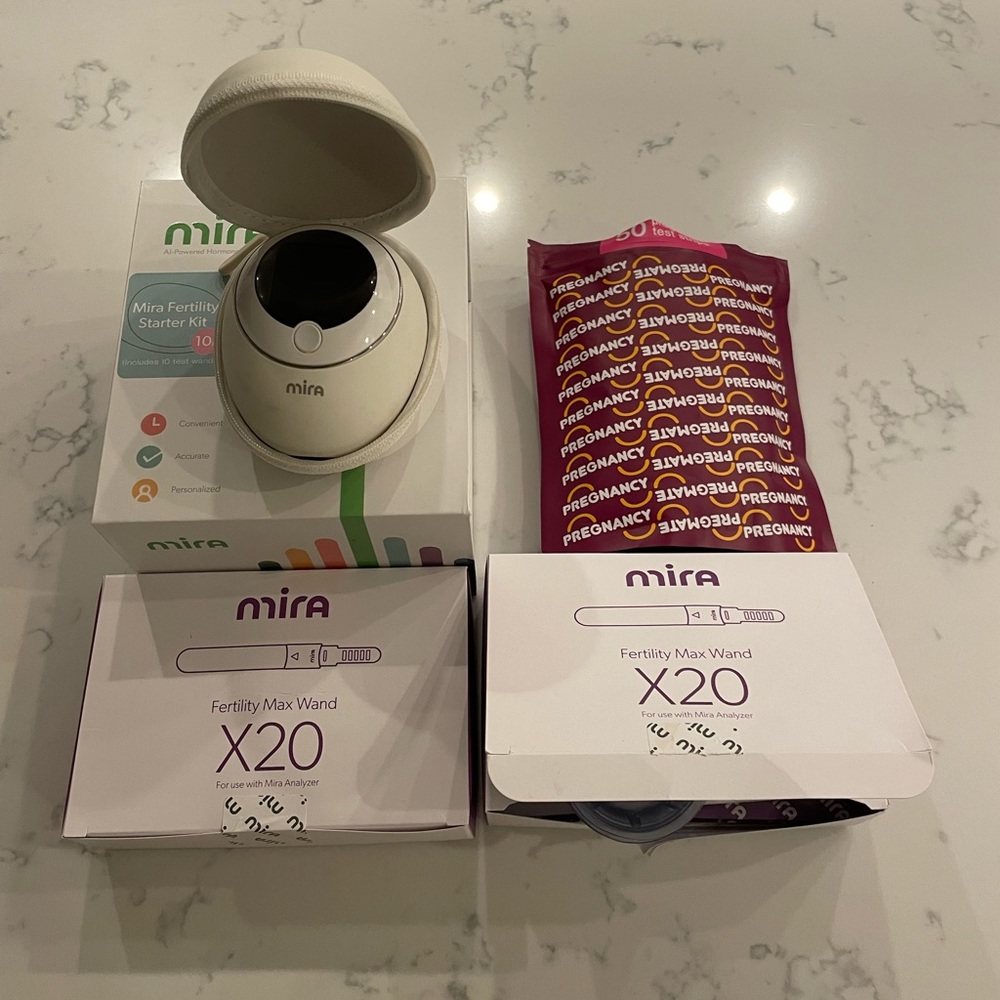 Mira Analyzer, Mira Fertility Plus Wanda and Pregmate test strips - TTC lot
